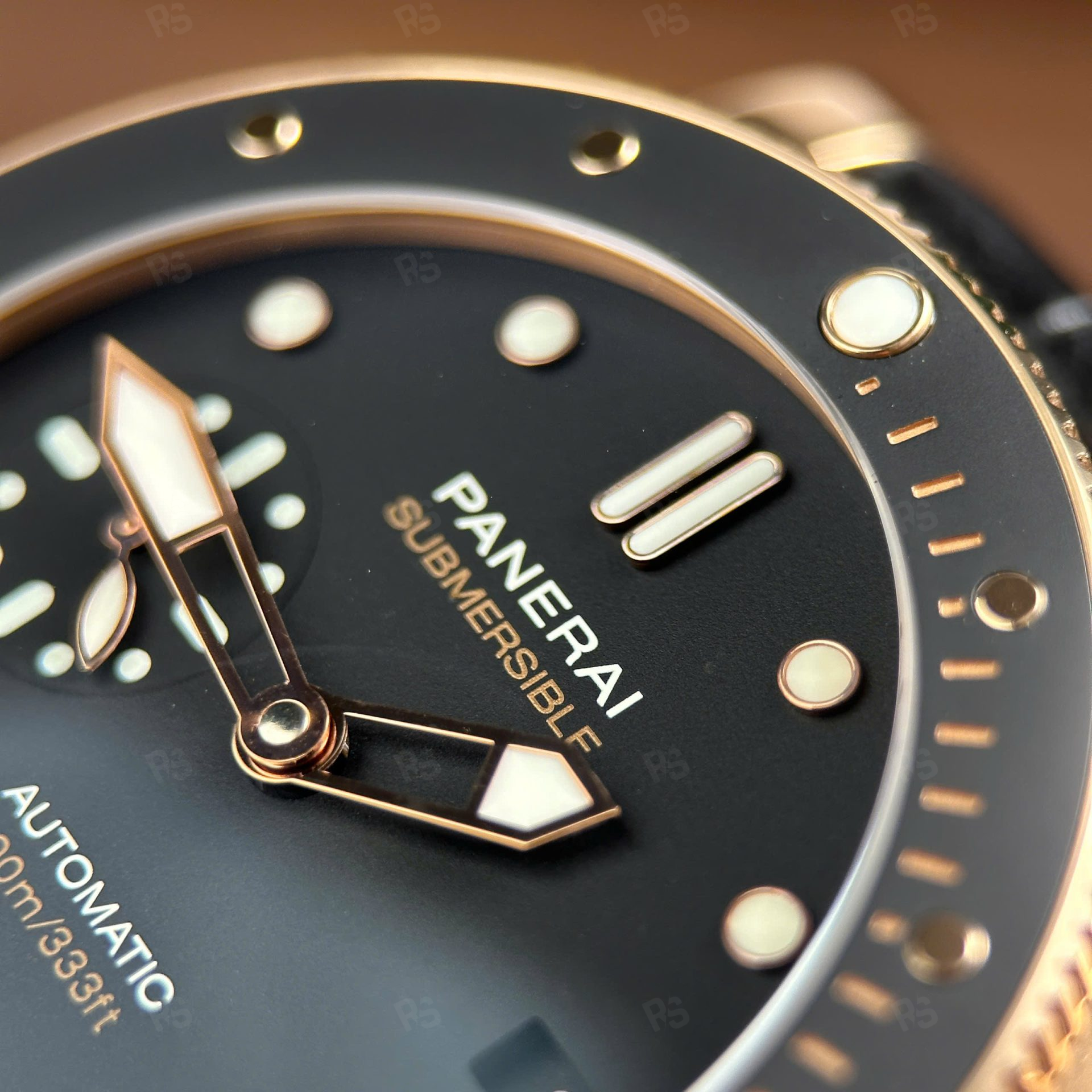 Panerai Submersible PAM974 Rose Gold Kaplama – VS Factory 42mm-super-clone-deri-kordon (7)