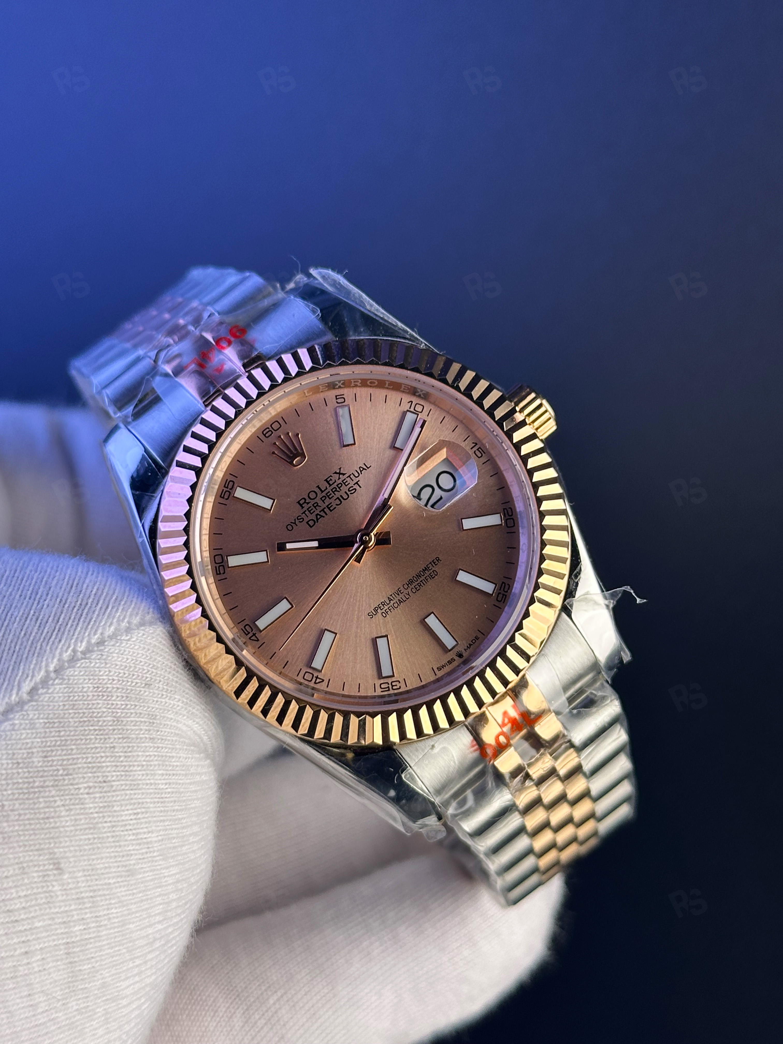 Rolex Datejust 41mm – Çelik & Altın Jubilee Bilezik, Rose Kadran (4)