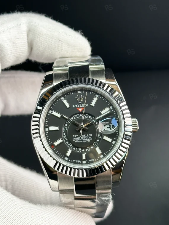 Rolex Sky-Dweller Siyah Kadran Oyster Kordon Otomatik