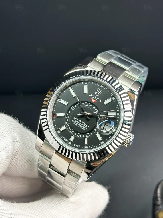 Rolex Sky-Dweller Siyah Kadran Oyster Kordon Otomatik