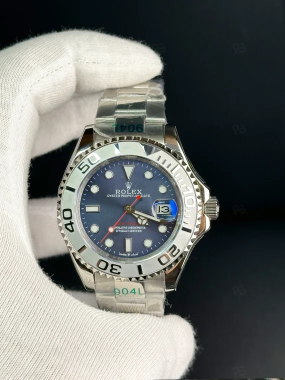 Rolex Yacht-Master Çelik Kasa Mavi Kadran Otomatik Erkek Saat 40mm - radikalsaat