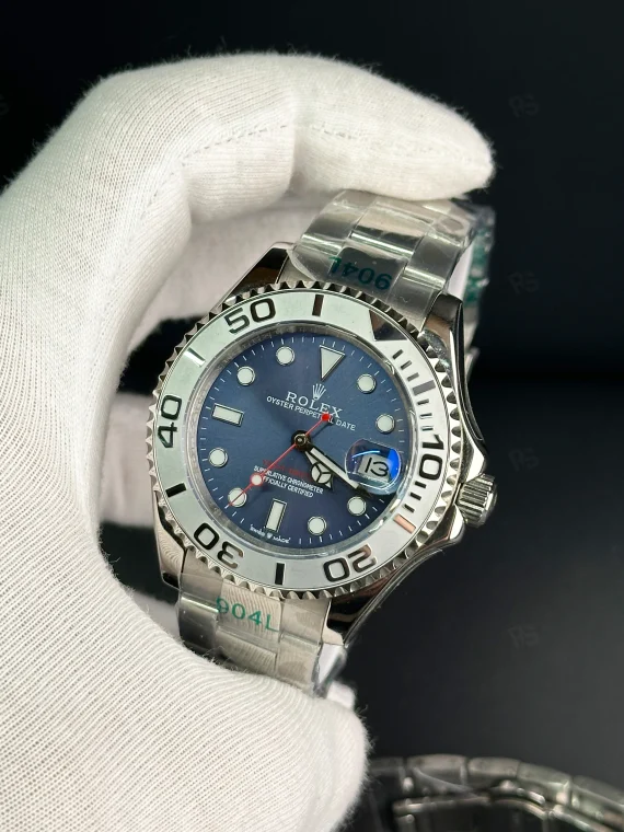 Rolex Yacht-Master Çelik Kasa Mavi Kadran Otomatik Erkek Saat 40mm - radikalsaat