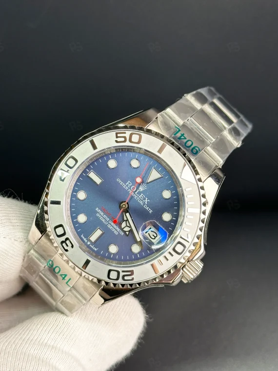 Rolex Yacht-Master Çelik Kasa Mavi Kadran Otomatik Erkek Saat 40mm - radikalsaat