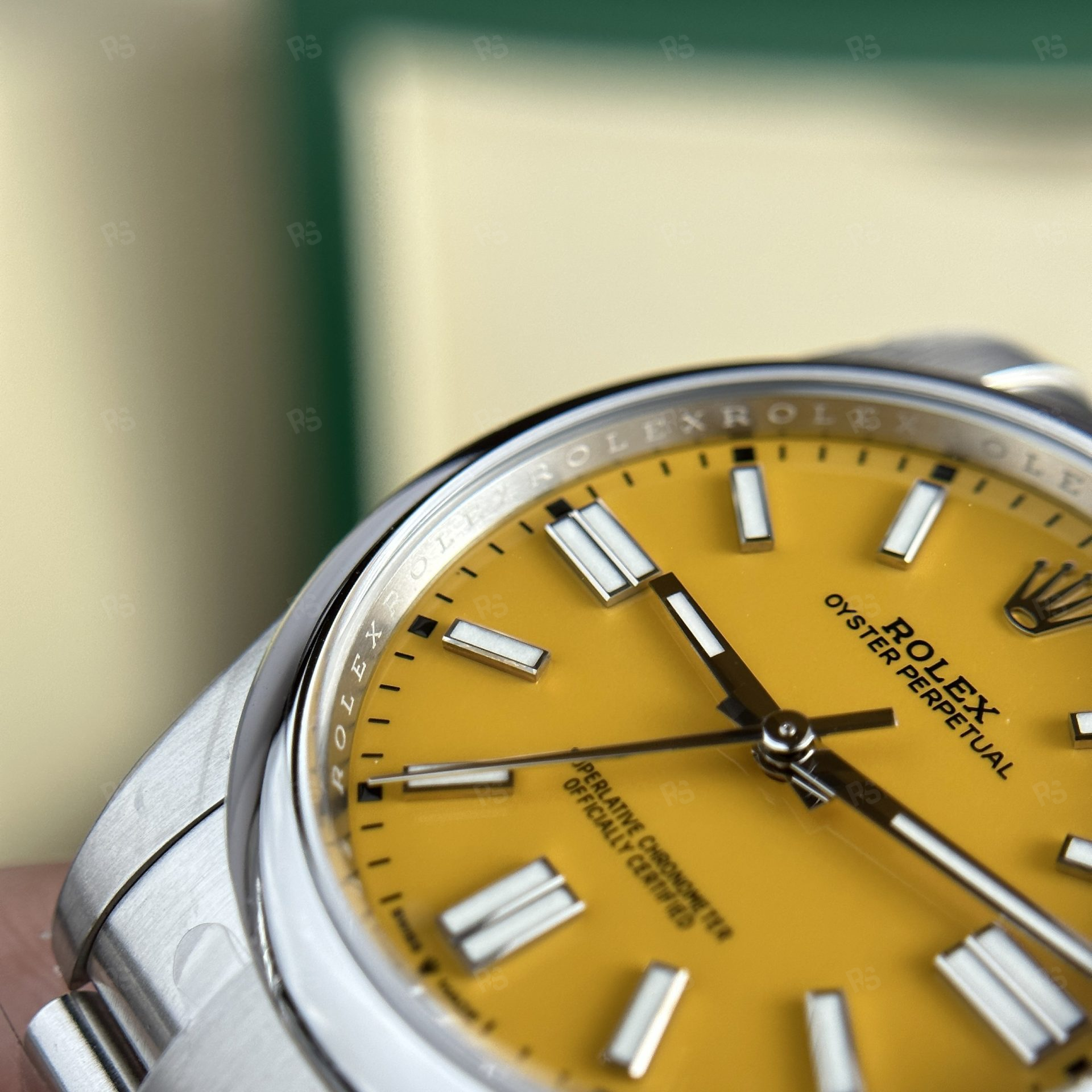 Rolex Oyster Perpetual 124300 Yellow Dial 41mm – Clean Factory Super Clone (2)
