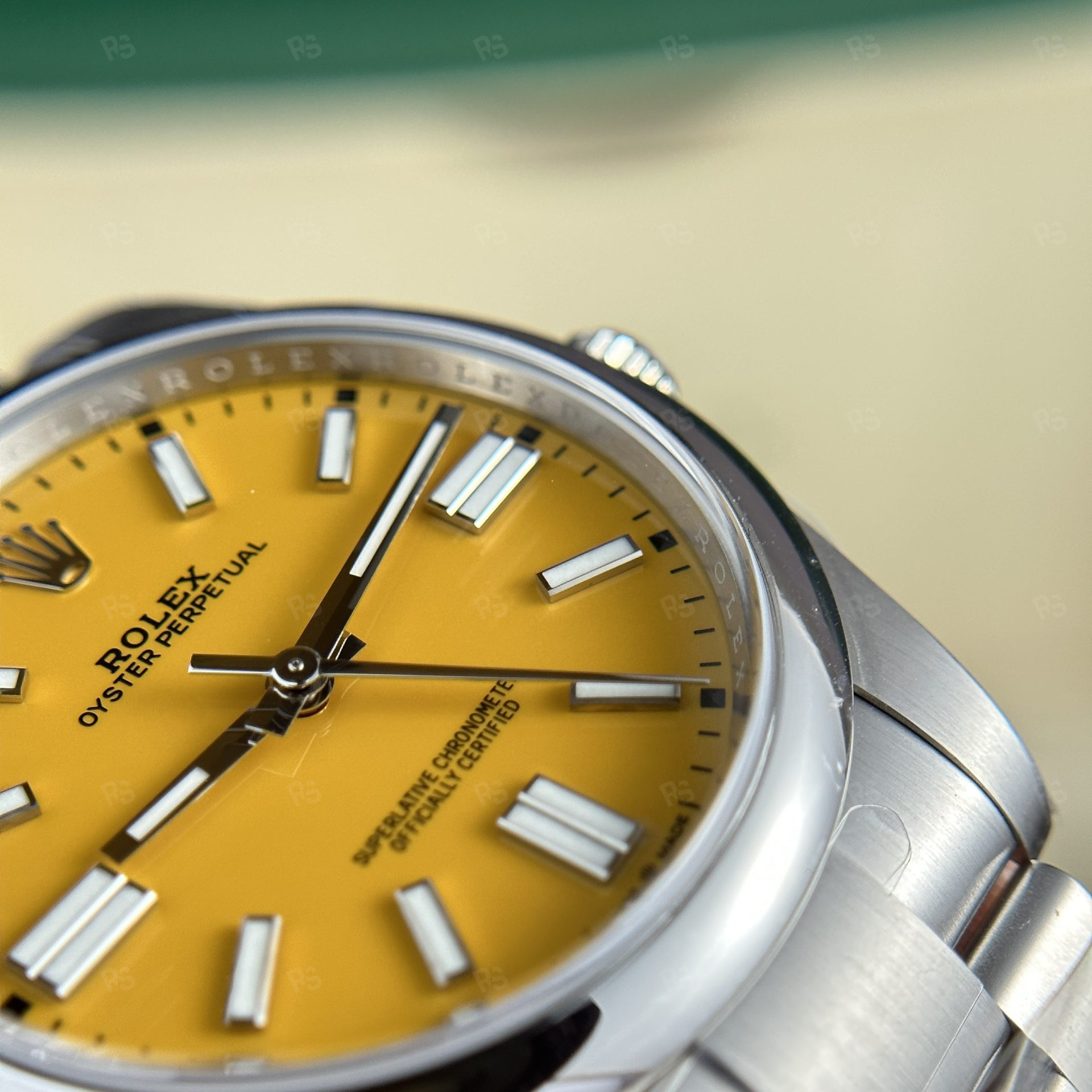 Rolex Oyster Perpetual 124300 Yellow Dial 41mm – Clean Factory Super Clone (3)