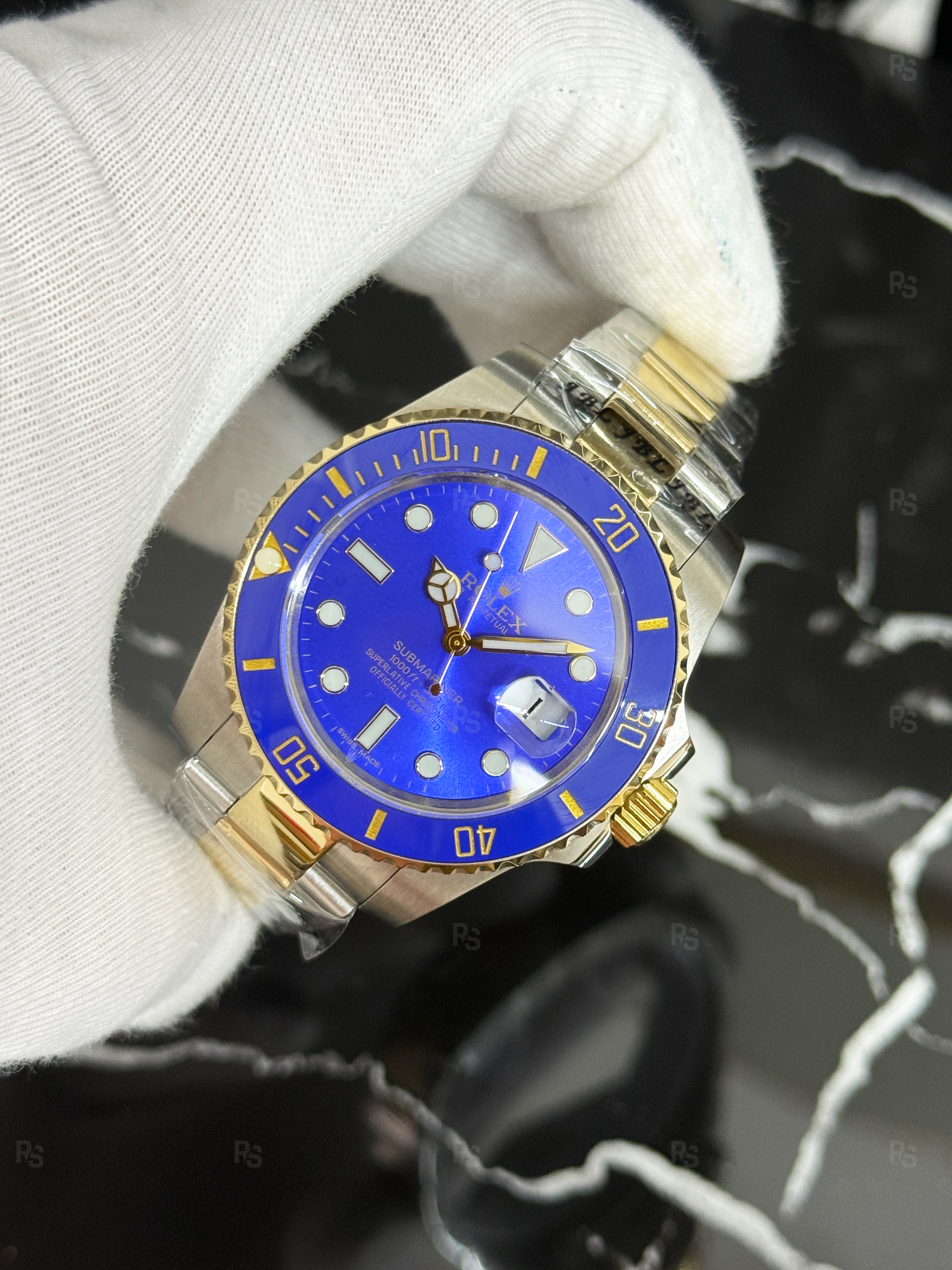Rolex-Submariner-Two-Tone-Blue-Dial-Automatic-replikasaat-radikalsaat (2)
