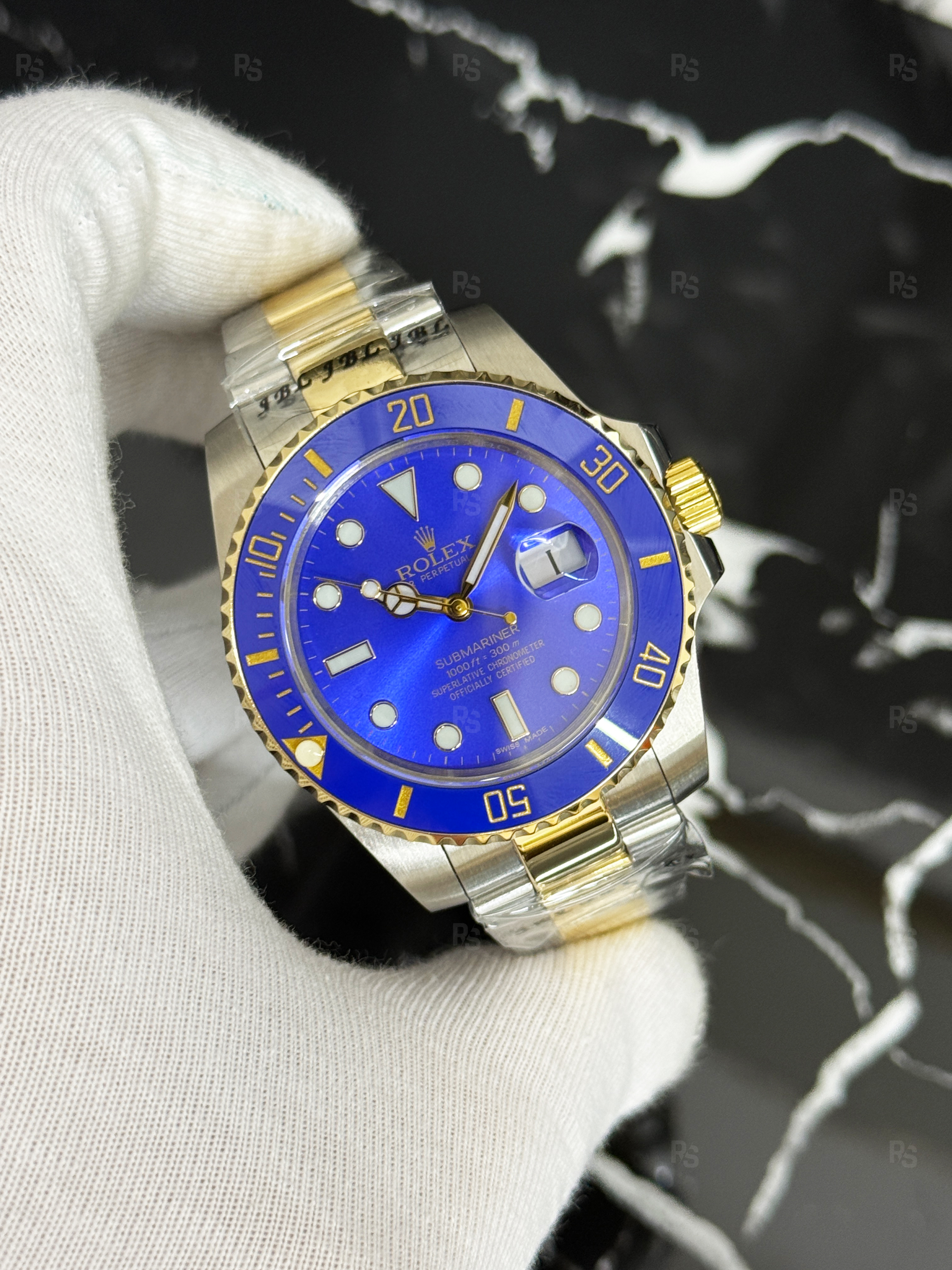 Rolex-Submariner-Two-Tone-Blue-Dial-Automatic-replikasaat-radikalsaat (3)