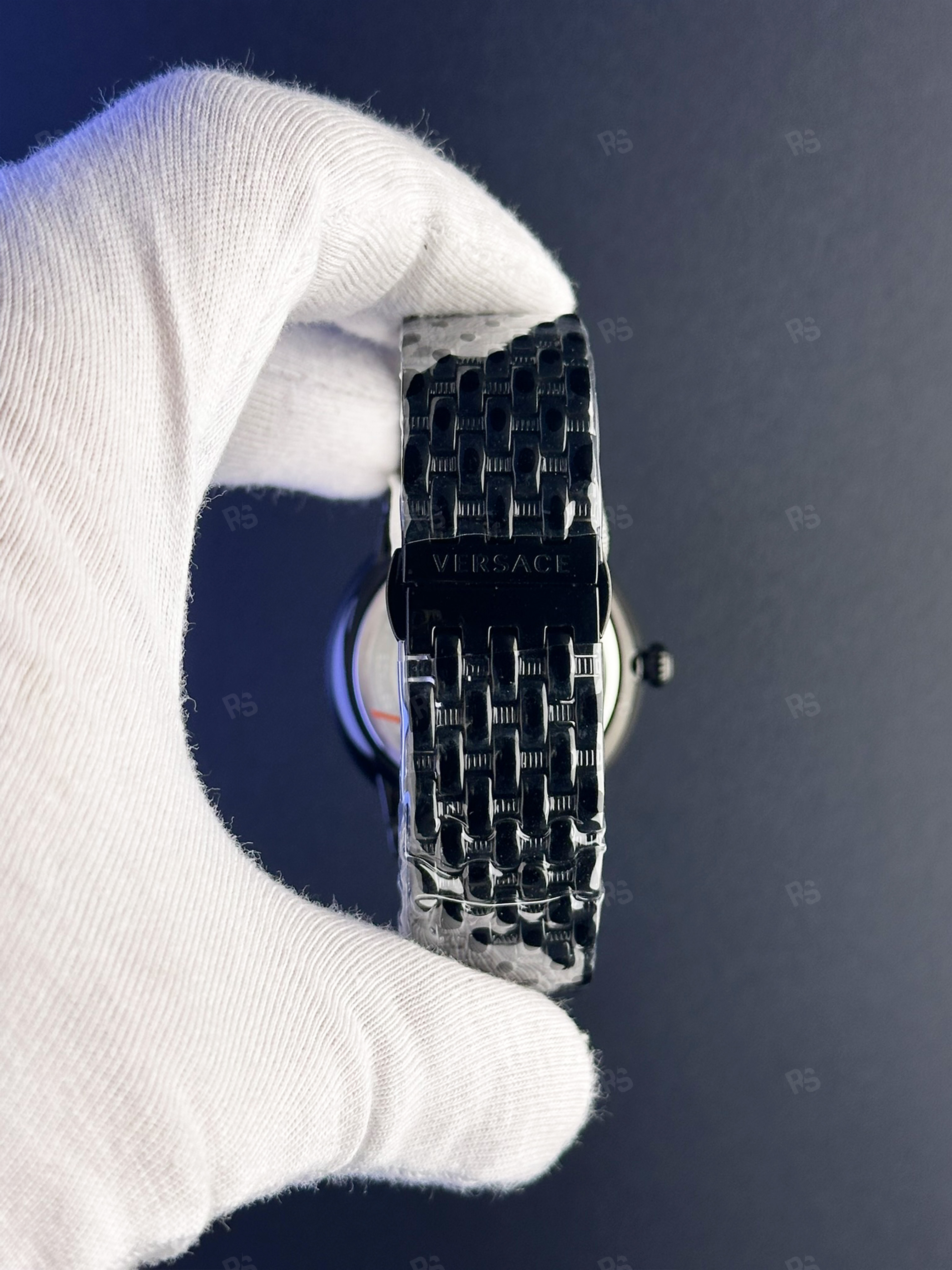 Versace Medusa Icon Nero Gold Dial Premium Unisex Saat (1)