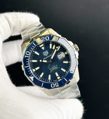 Tag Heuer Aquaracer Calibre 5 lacivert kadranlı otomatik erkek saat 43mm