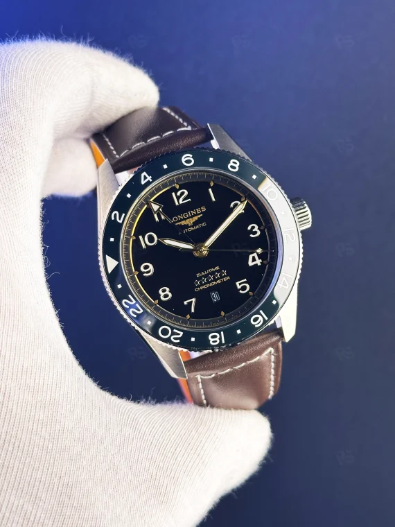 Longines Zulu Time Otomatik Erkek Saat – Mavi Deri Kordon & GMT Fonksiyonu