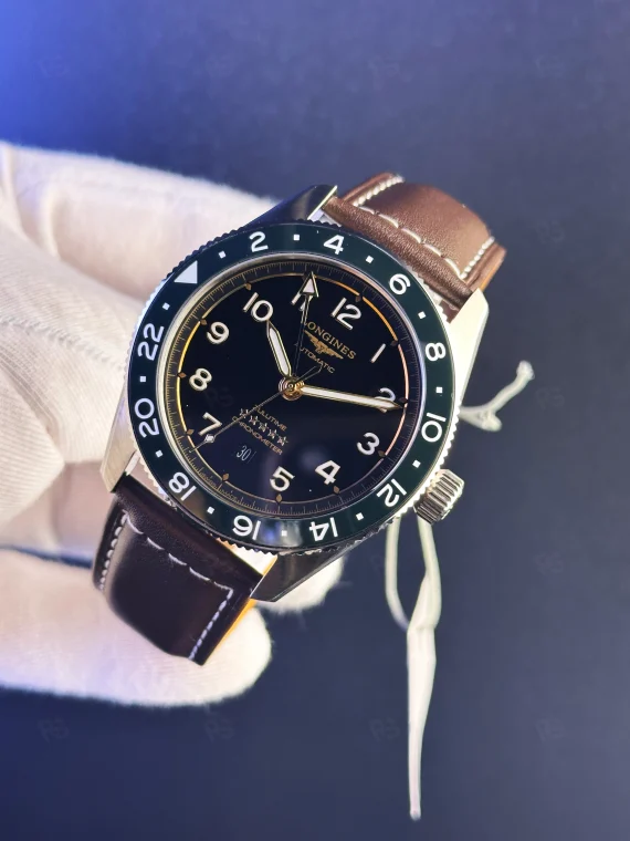 Longines Zulu Time Otomatik Erkek Saat – Mavi Deri Kordon & GMT Fonksiyonu