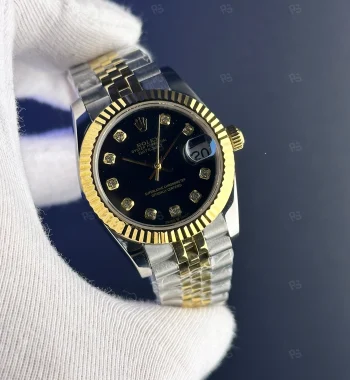 Rolex Datejust 31mm Black Diamond Dial Premium Kadın Saat