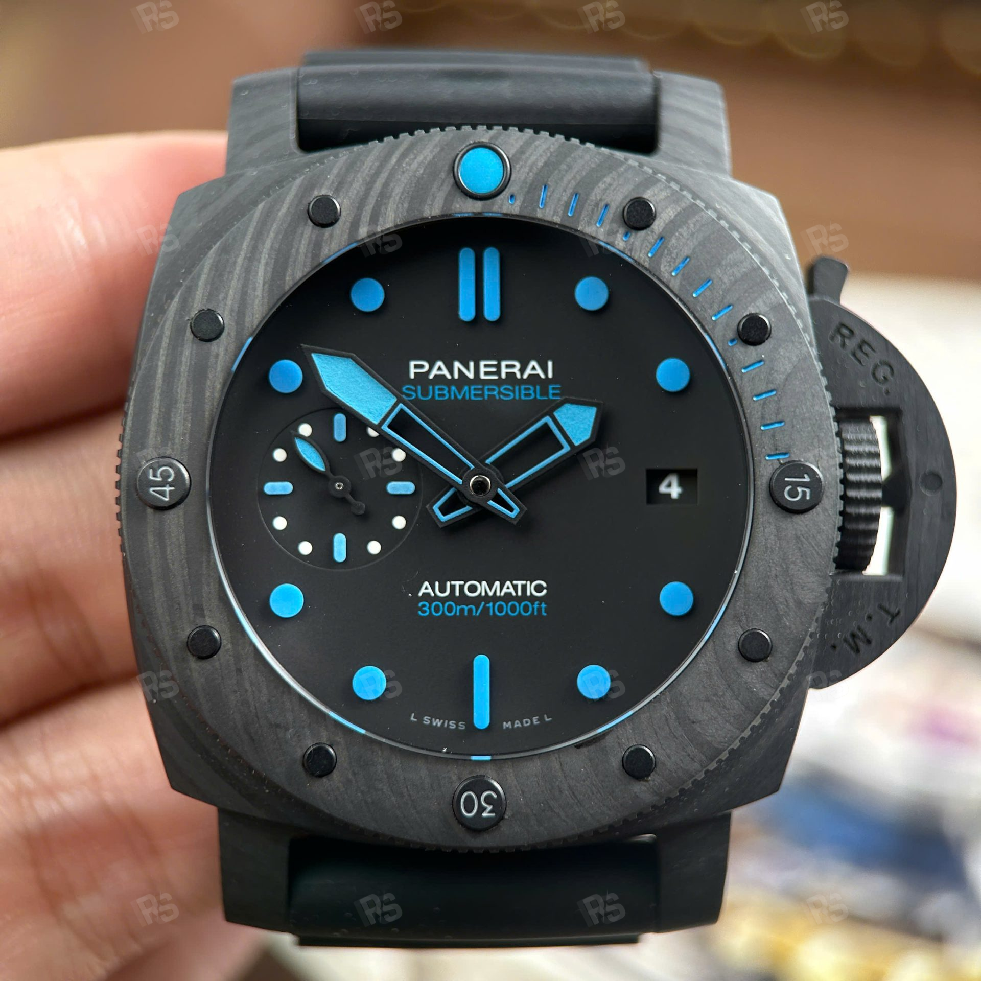 Panerai Submersible Carbotech PAM01616 siyah kadran VS Factory 47mm Super Clone-etasaat-eta-panerai-saat-radikalsaat (8)