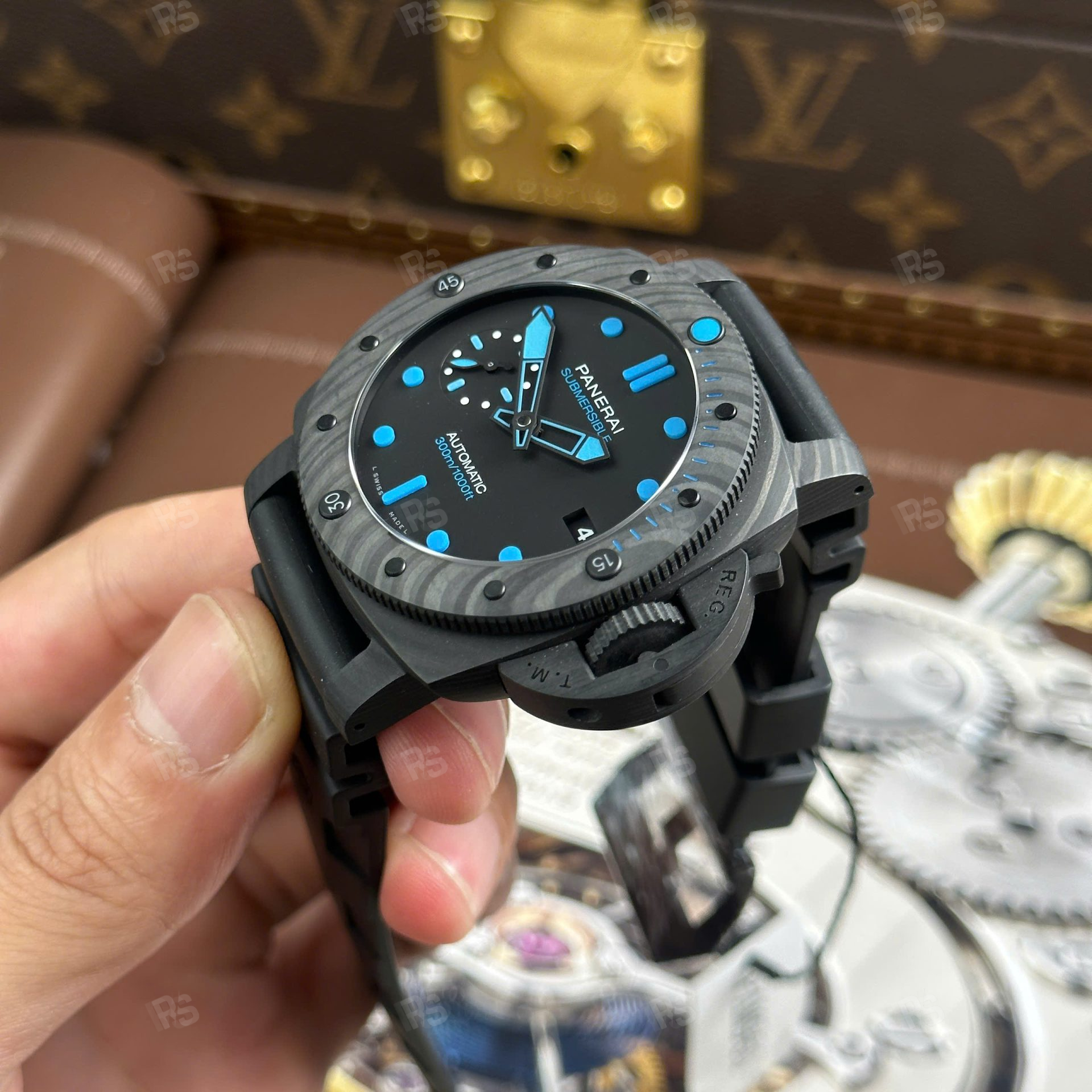 Panerai Submersible Carbotech PAM01616 siyah kadran VS Factory 47mm Super Clone-etasaat-eta-panerai-saat-radikalsaat (9)