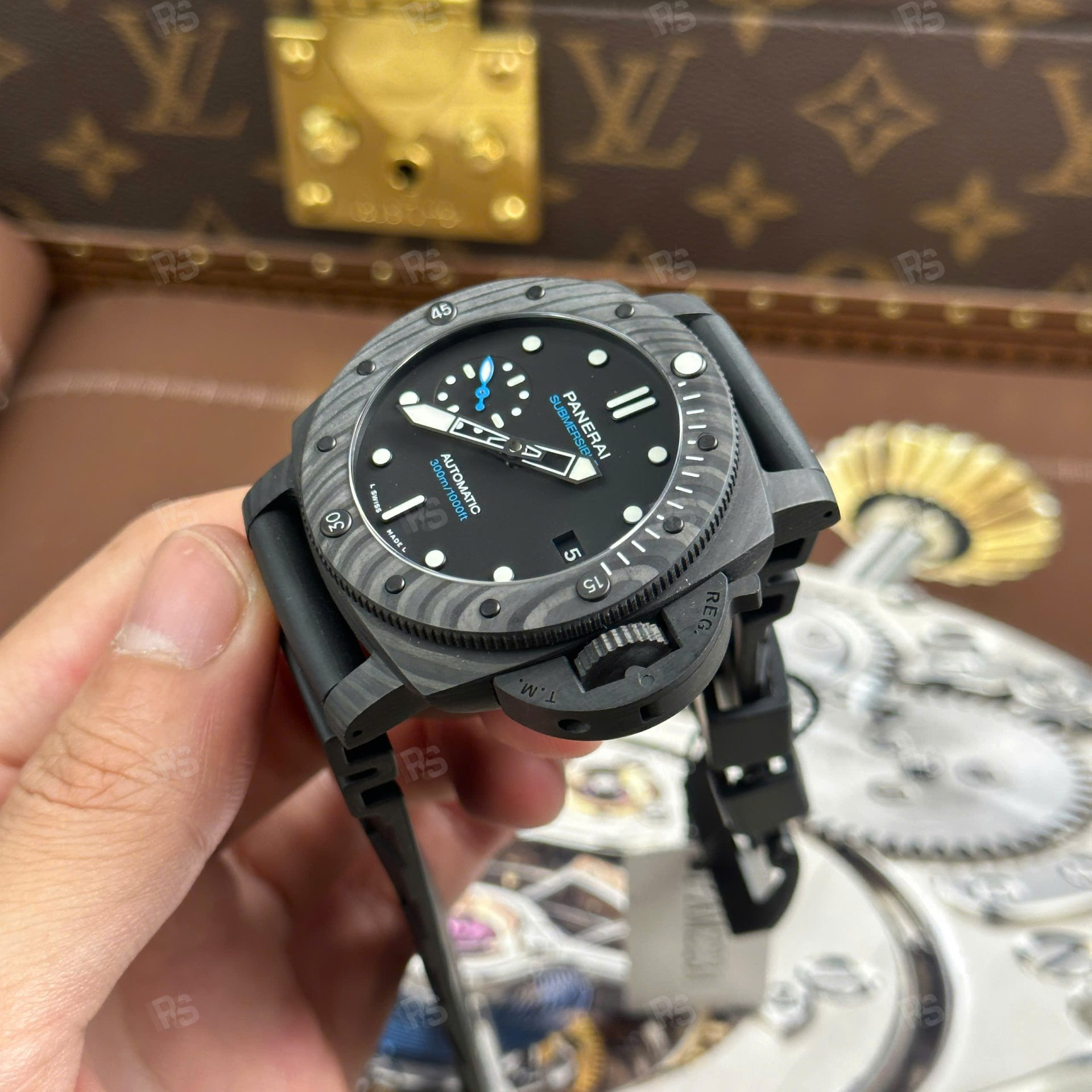 Panerai Submersible PAM02231 Carbotech Siyah Kadran VS Factory 42mm-Super Clone-etasaat-eta-panerai-saat-radikalsaat (11)