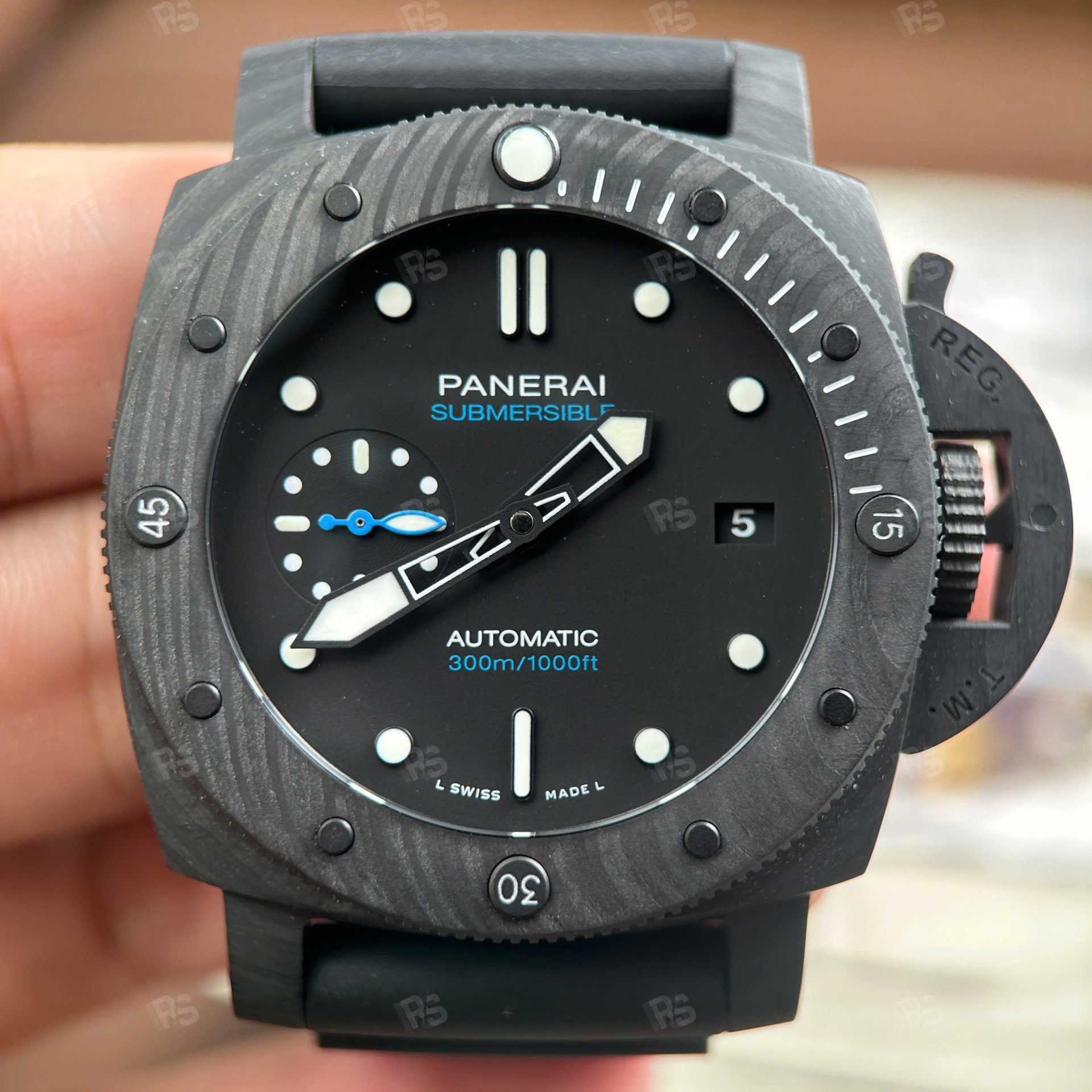 Panerai Submersible PAM02231 Carbotech Siyah Kadran VS Factory 42mm-Super Clone-etasaat-eta-panerai-saat-radikalsaat (9)