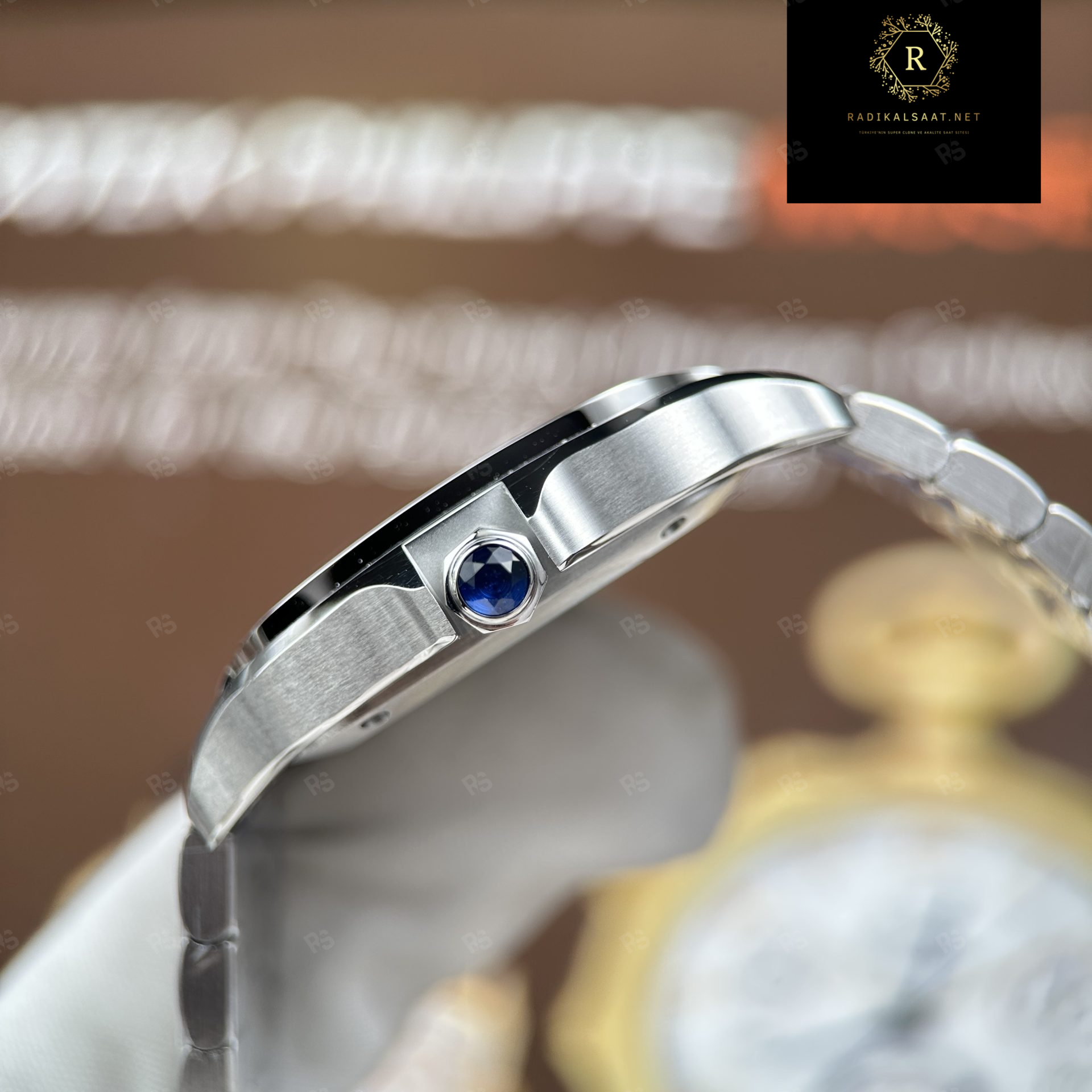 Cartier Santos de Cartier – Çelik Kasa Beyaz Kadran – BVF Factory Super Clone (1847 MC 11) – Unisex 35 (7)