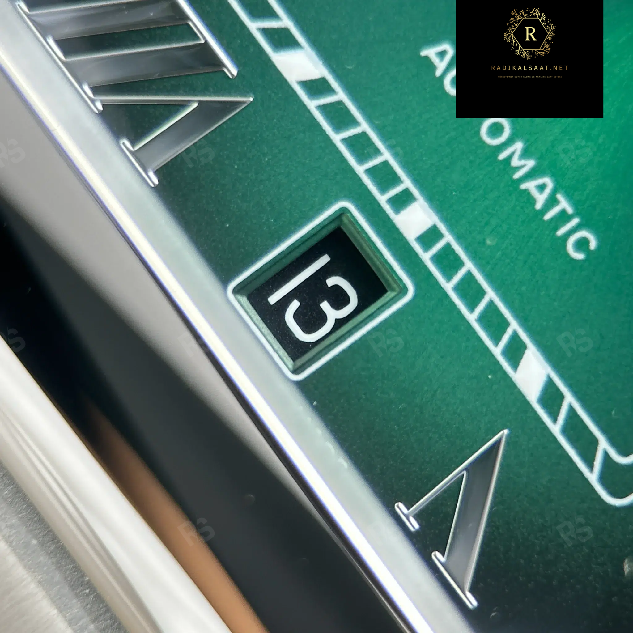 Cartier Santos de Cartier – Çelik Kasa Yeşil Kadran – BVF Factory Super Clone (1847 MC 11) (2)