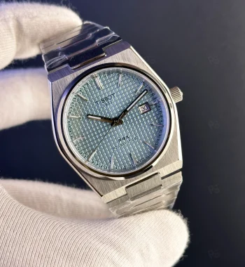 Tissot PRX Quartz Ice Blue – İsviçre Pilli Saat | Modern Şıklık