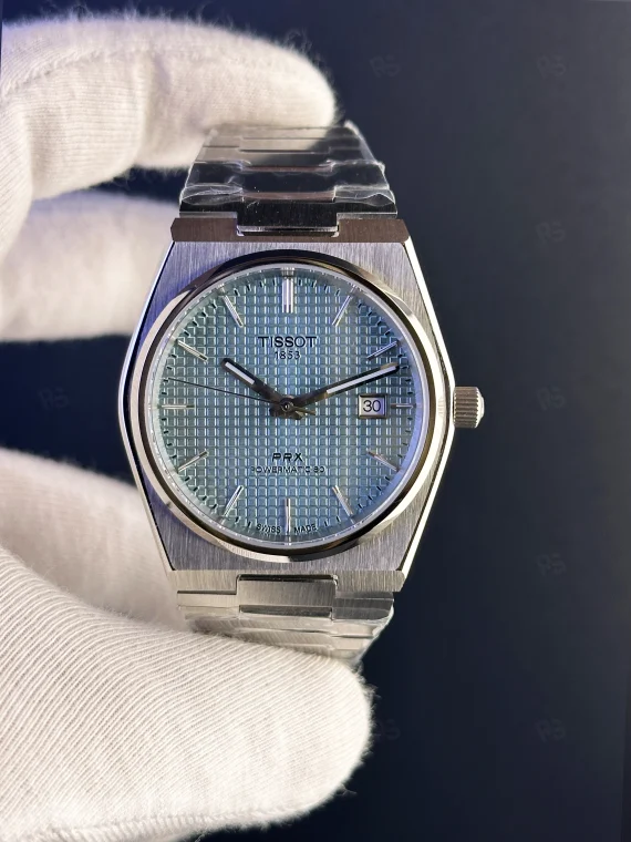 Tissot PRX Quartz Ice Blue – İsviçre Pilli Saat | Modern Şıklık