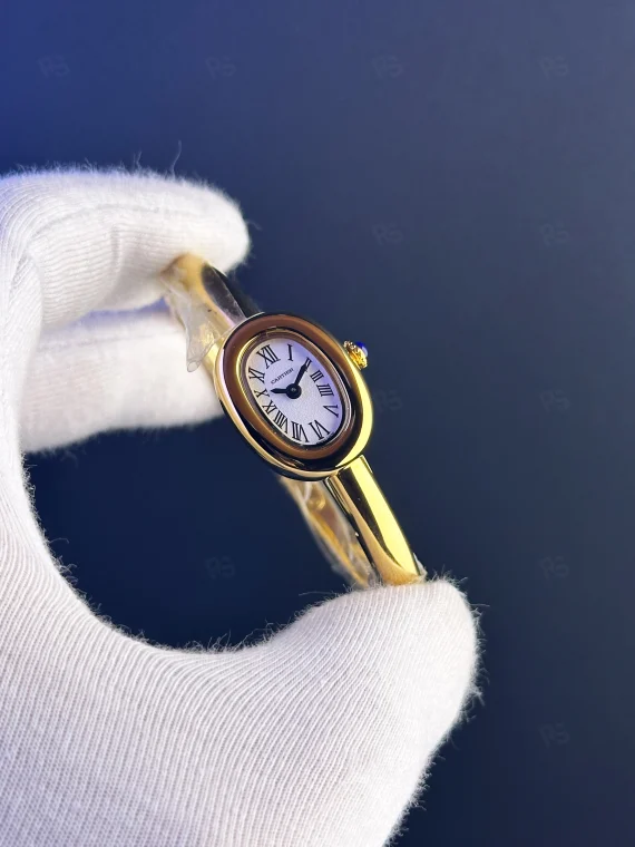 Cartier Baignoire Stil Kadın Saat – Premium Kalite, Zarif Tasarım