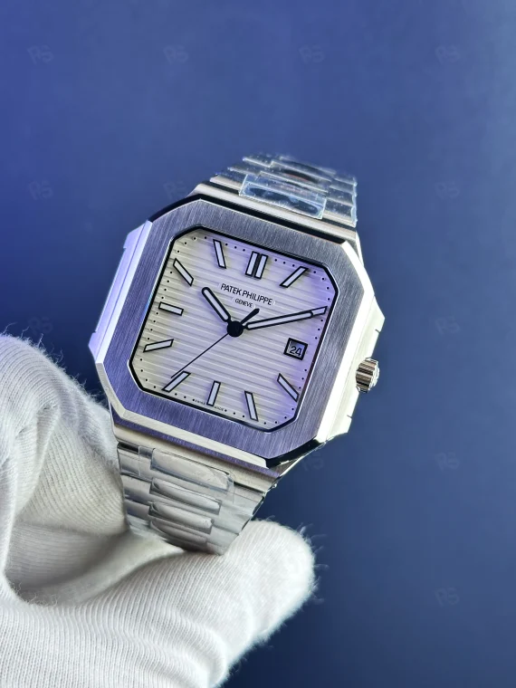Patek philippe Cubitus Otomatik Beyaz Kadran Saat