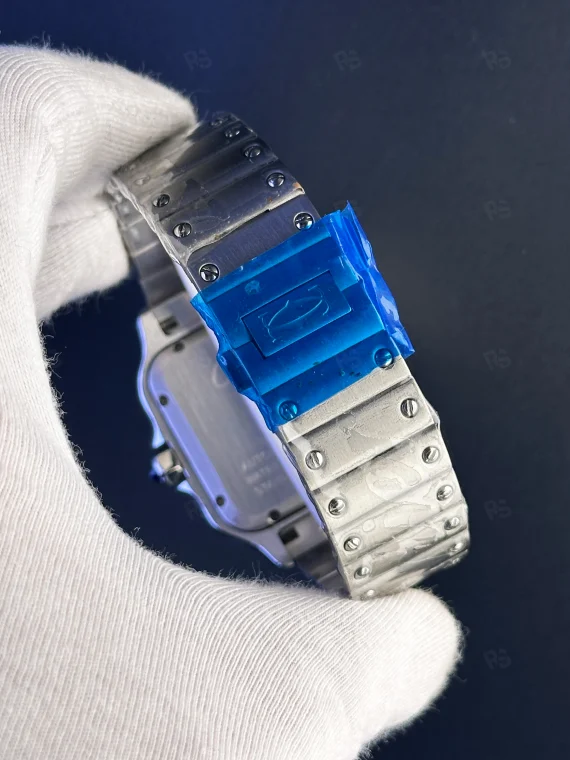 Cartier Santos Replika Saat – Yeşil Kadran & Taşlı Model