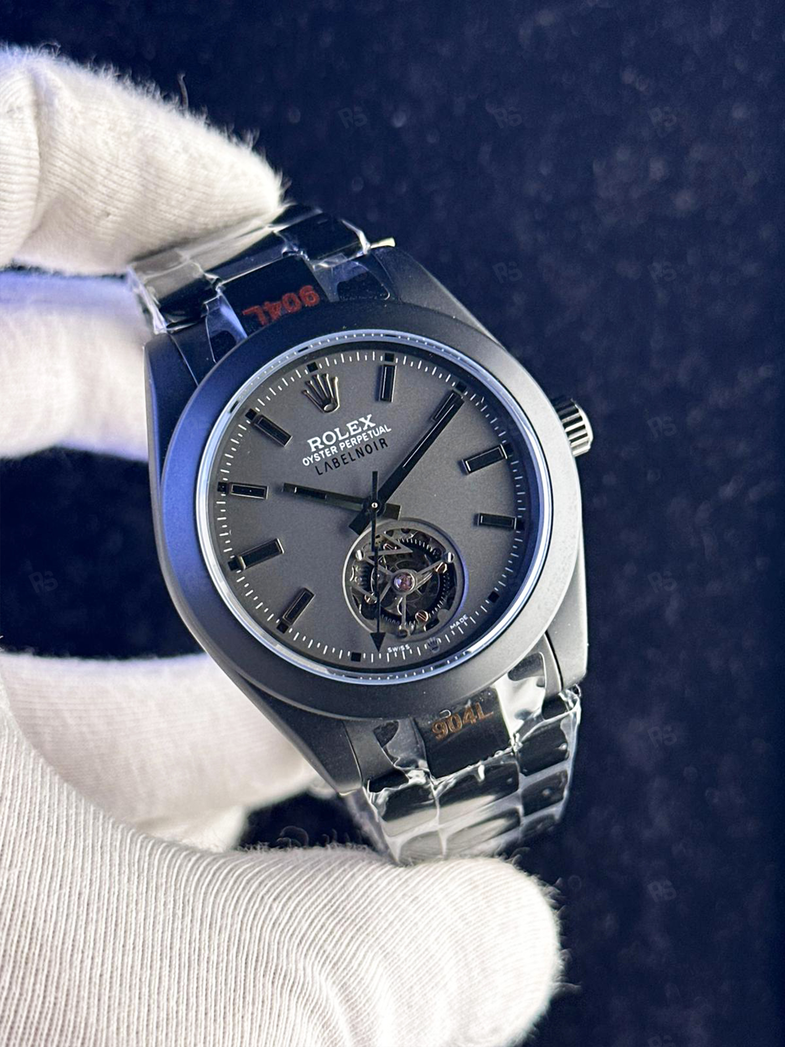 Rolex Oyster Perpetual Label Noir Black DLC Tourbillon Saat (1)