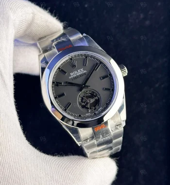 Rolex Oyster Perpetual Label Noir Tourbillon Premium Saat