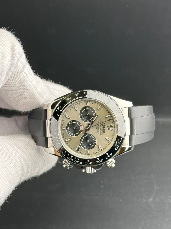 Rolex Cosmograph Daytona 116519LN – Gri Kadranlı Otomatik Saat, Siyah Kauçuk Kordon