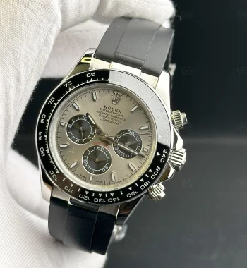Rolex Cosmograph Daytona 116519LN – Gri Kadranlı Otomatik Saat, Siyah Kauçuk Kordon