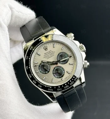 Rolex Cosmograph Daytona 116519LN – Gri Kadranlı Otomatik Saat, Siyah Kauçuk Kordon
