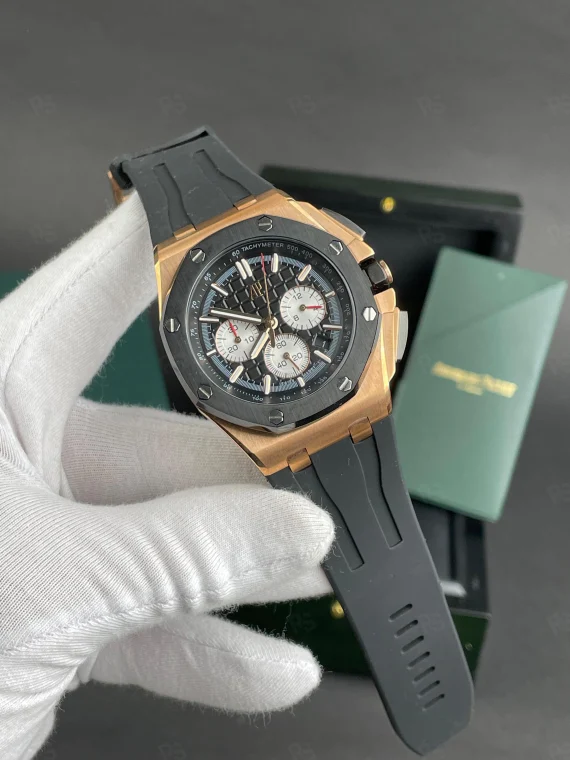 Audemars Piguet Royal Oak Offshore Rosegold Kasa – Siyah Kadran 44mm