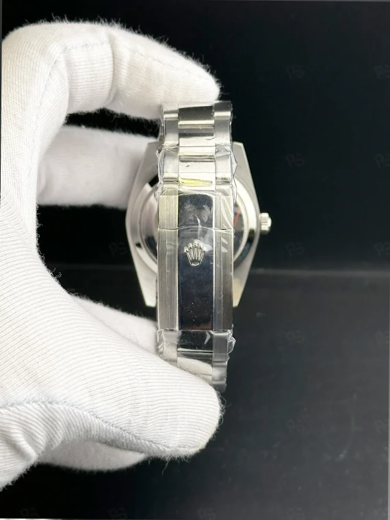 Rolex Datejust 41mm gri kadranlı, Oyster bilezikli, otomatik erkek saati
