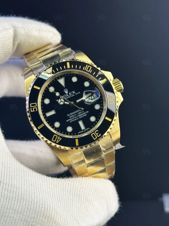 Rolex Submariner Altın Kasa Siyah Kadran