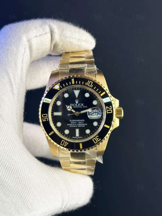 Rolex Submariner Altın Kasa Siyah Kadran