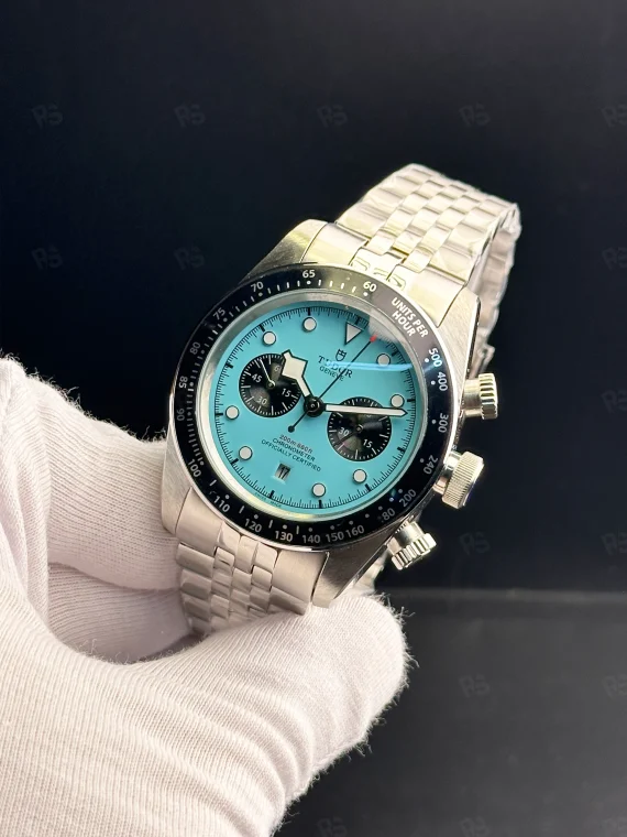 Tudor Black Bay Chrono m79360n-0024 MT5813 41mm steel case Turquoise dial