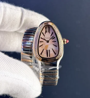 Bvlgari Serpenti Taşlı Pembe Kadran Saat