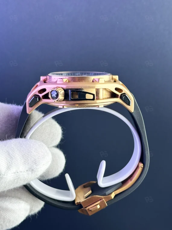 Hublot Ferrari Tasarım Otomatik Saat – Rose Kasa & İskelet Kadran