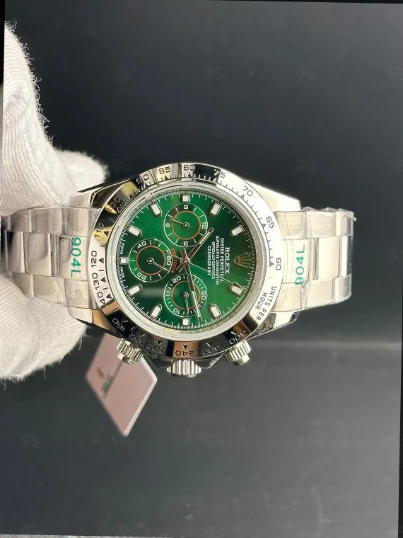 Rolex Daytona 60. yıl özel üretim şeffaf arka kapaklı otomatik erkek saat