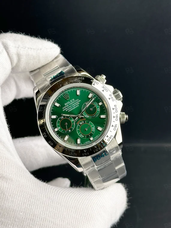Rolex Daytona 60. yıl özel üretim şeffaf arka kapaklı otomatik erkek saat