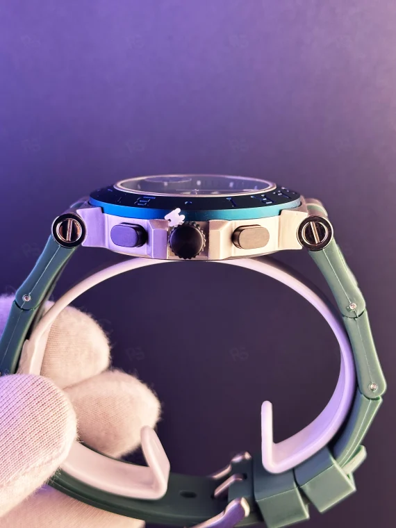 Bvlgari Aluminium Smeraldo Pilli Kronograf Saat