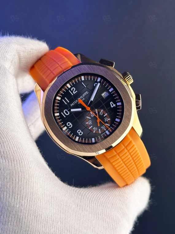 Patek Philippe Aquanat Chronograph- Turuıncu Saniye