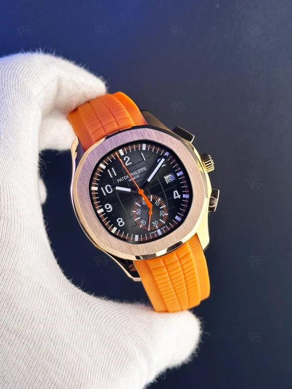 Patek Philippe Aquanat Chronograph- Turuıncu Saniye