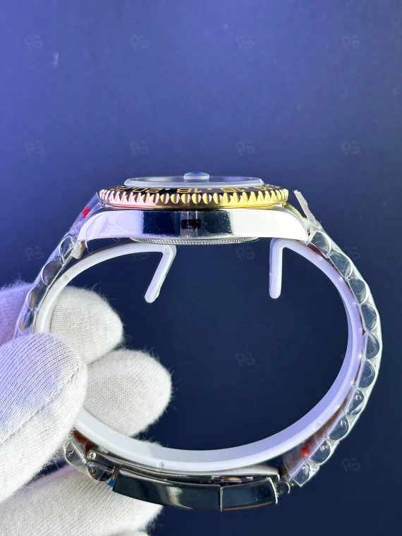 Rolex GMT-Master II siyah bezel altın çelik otomatik saat replika