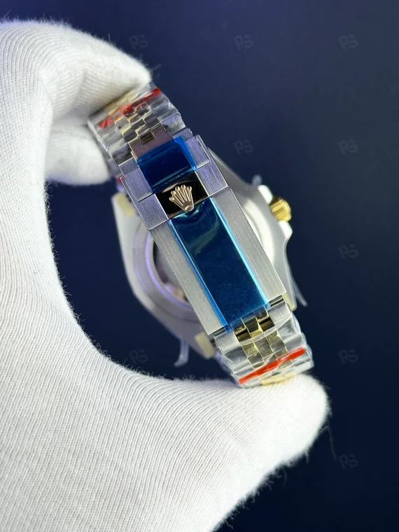 Rolex GMT-Master II siyah bezel altın çelik otomatik saat replika
