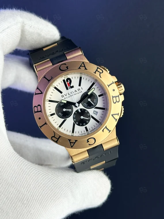 Bvlgari Aluminium Quartz Chronograph ReplikaSaat-radikalsaat