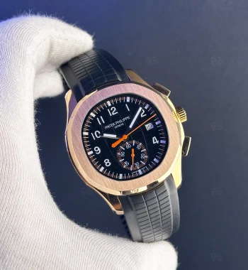 Patek Philippe Aquanat Chronograph Replika - Rose Gold