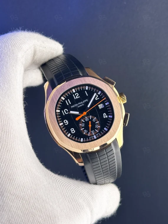 Patek Philippe Aquanat Chronograph Replika - Rose Gold
