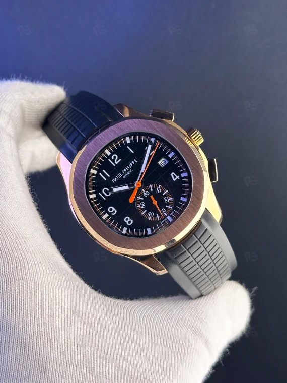 Patek Philippe Aquanat Chronograph Replika - Rose Gold